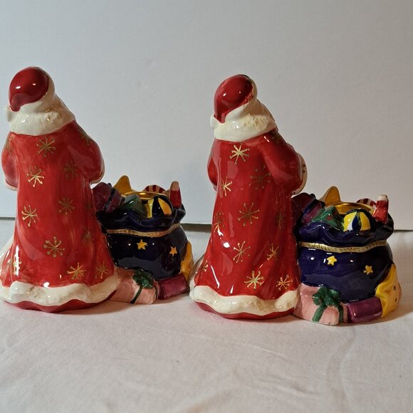 Signature Home Collection's Santa and Toy Bag, Tapered Candle Holder, set of 2 - Picture 9 of 9